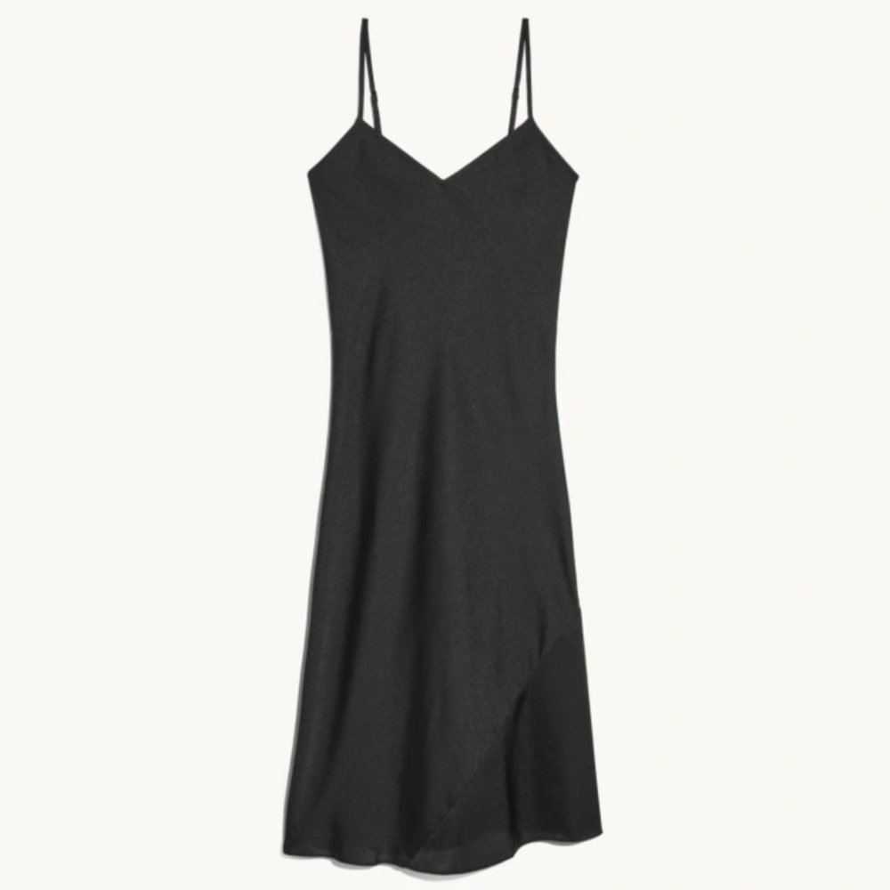 Knix x Birds Papaya Slip Dress L Black